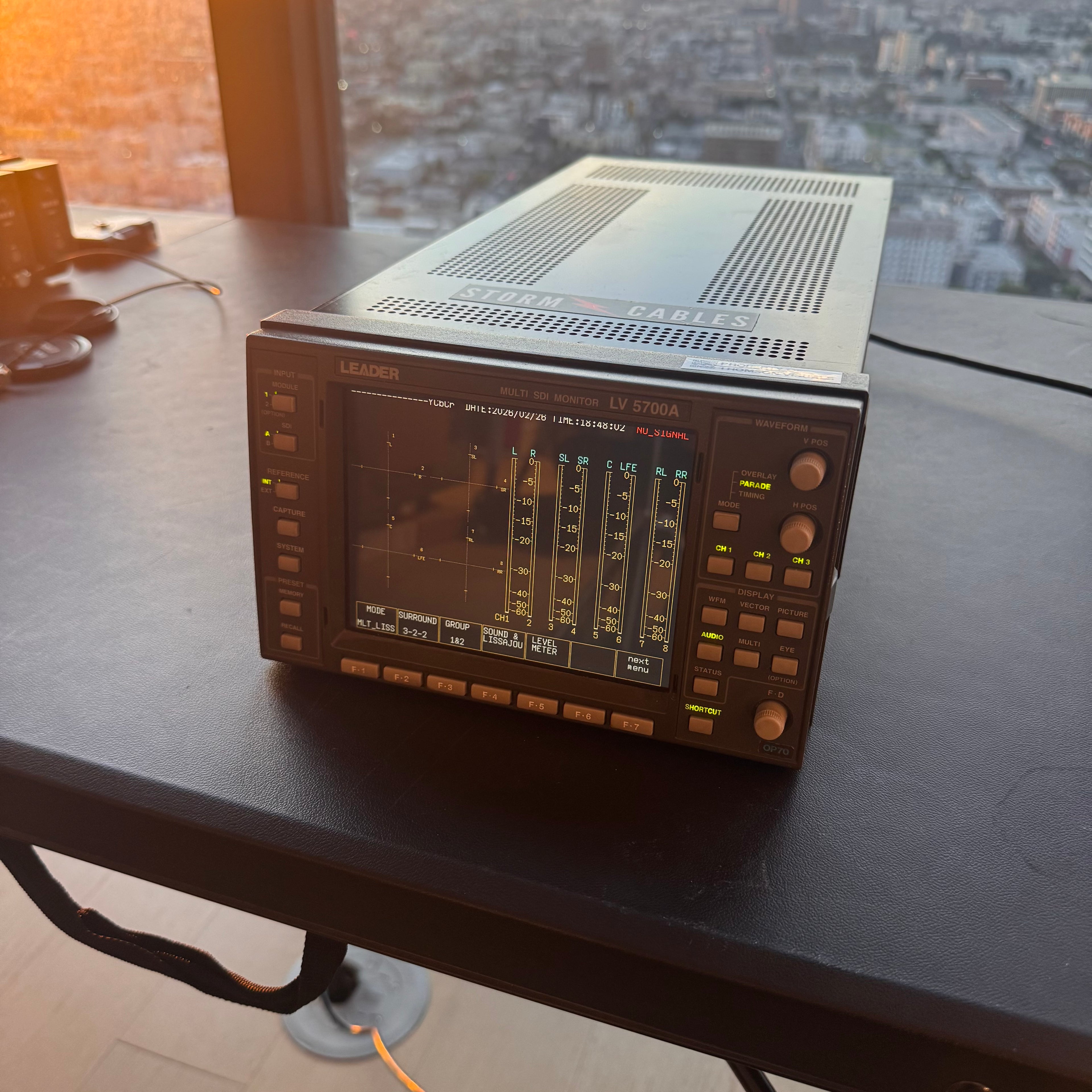 Leader LV-5700A Multi SDI Monitor w/ OP70 Eye Pattern