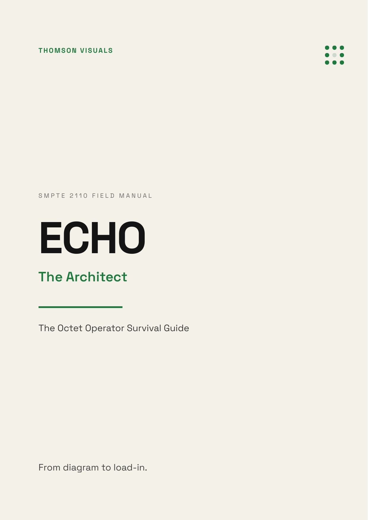 ECHO — The Architect — Octet Operator Survival Guide